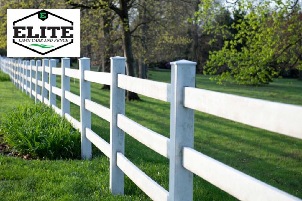 Vinyl fence for a ranch or farm