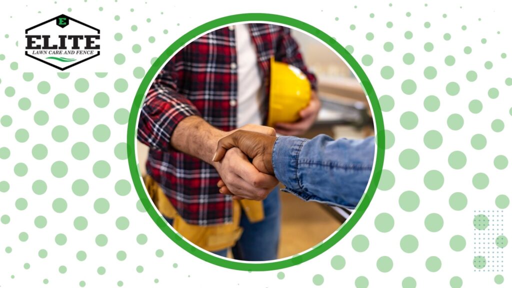 Professional chain link fence installation by Elite Lawn Care and Fence in Nebo, NC.